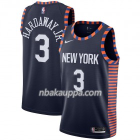 New York Knicks Tim Hardaway Jr 3 2018-19 Nike City Edition Navy Pelipaidat Swingman - Miesten